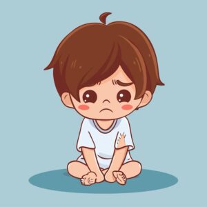 泣いてる子供