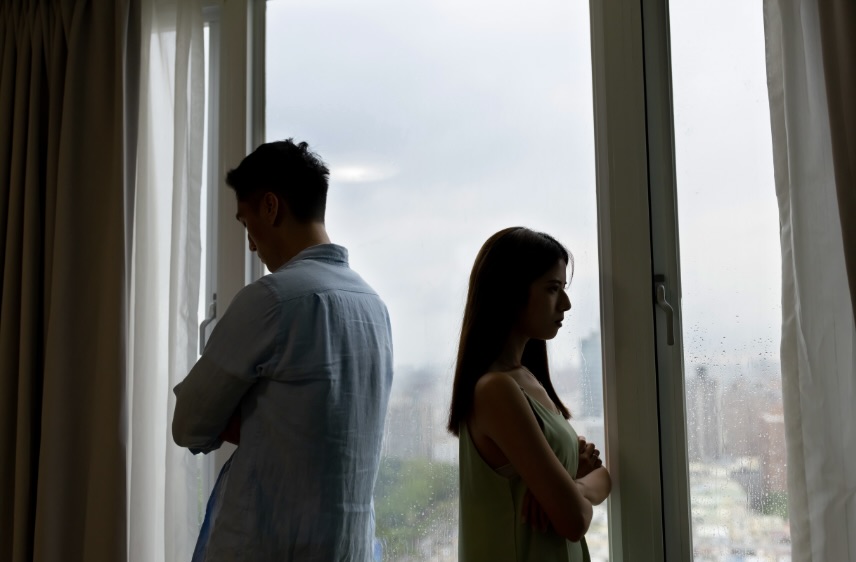 喧嘩するカップル